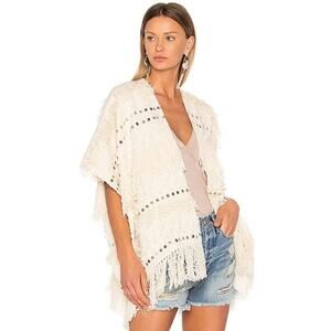 Ulla Johnson X Revolve Open Front Bennie Knit Wrap In Natural One Size